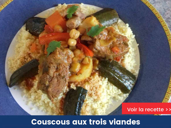 Couscous de ma grand-mère aux 3 viandes